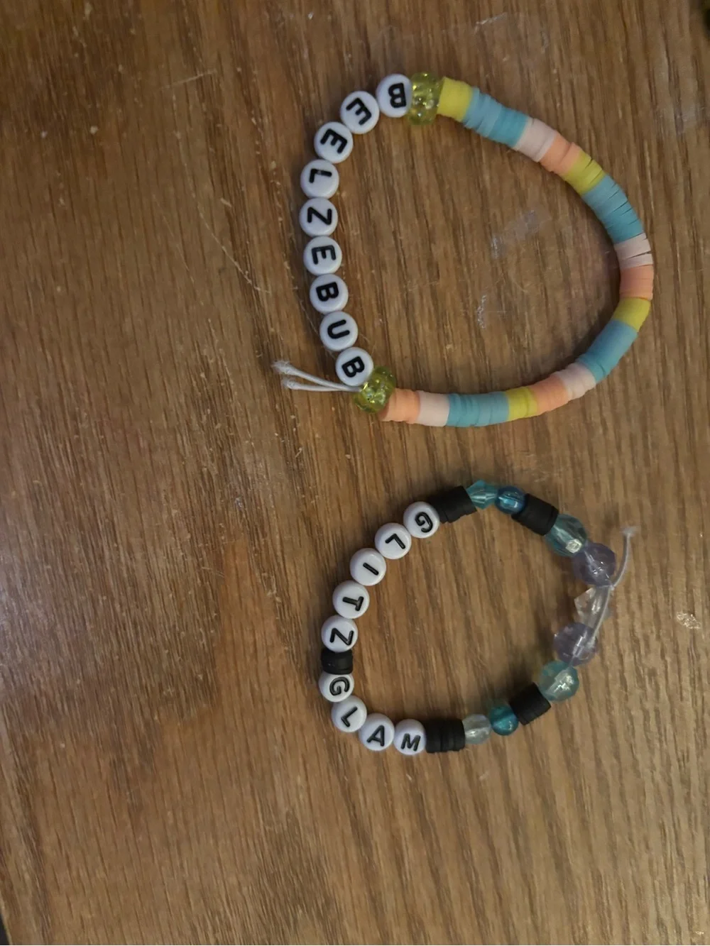 Different types of bracelet in a set of twos or can be just on of themselves